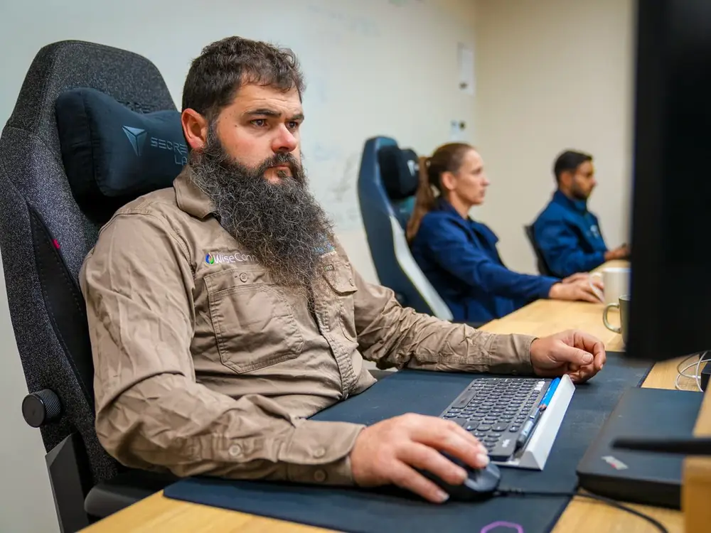 Ardal design team at their desks in the office